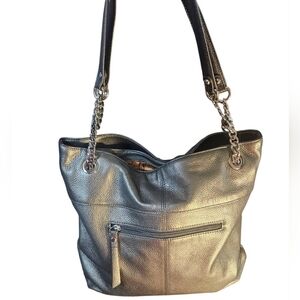 Tignanello Pebbled Leather Shoulder Bag Excellent Condition. 15.5 X 12.5"